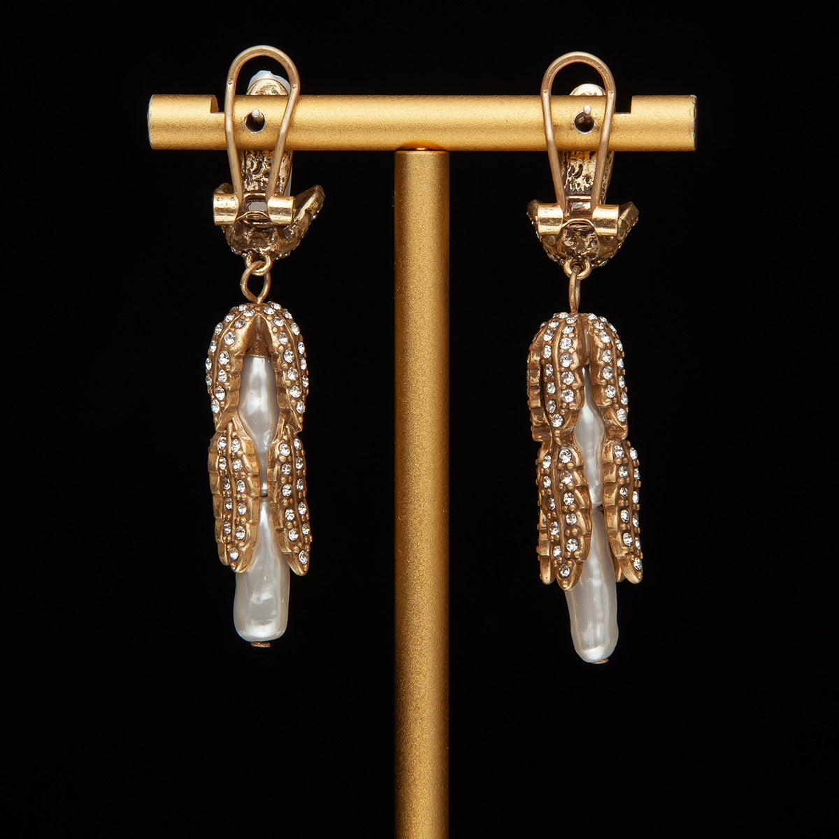 Vintage Leaf Statement Handcrafted Earrings for Women