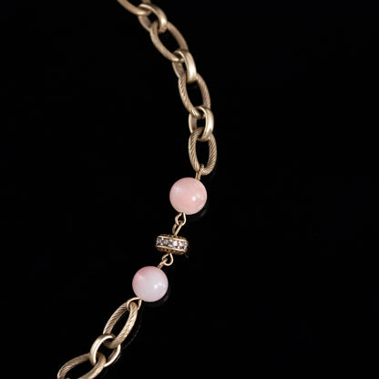 Vintage Natural Stone Luxury Necklace Handcrafted Design