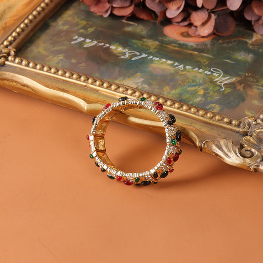 Vintage Minimalist Timeless Stone Inlay Bracelet for Men