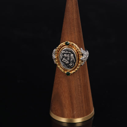 Vintage Geometric Elegant Retro Open Ring