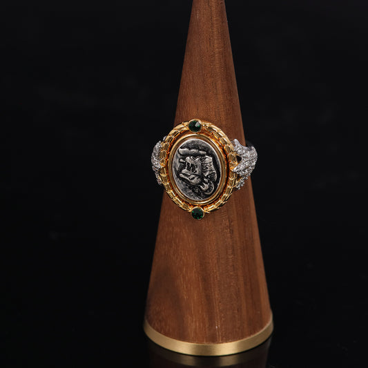 Vintage Geometric Elegant Retro Open Ring