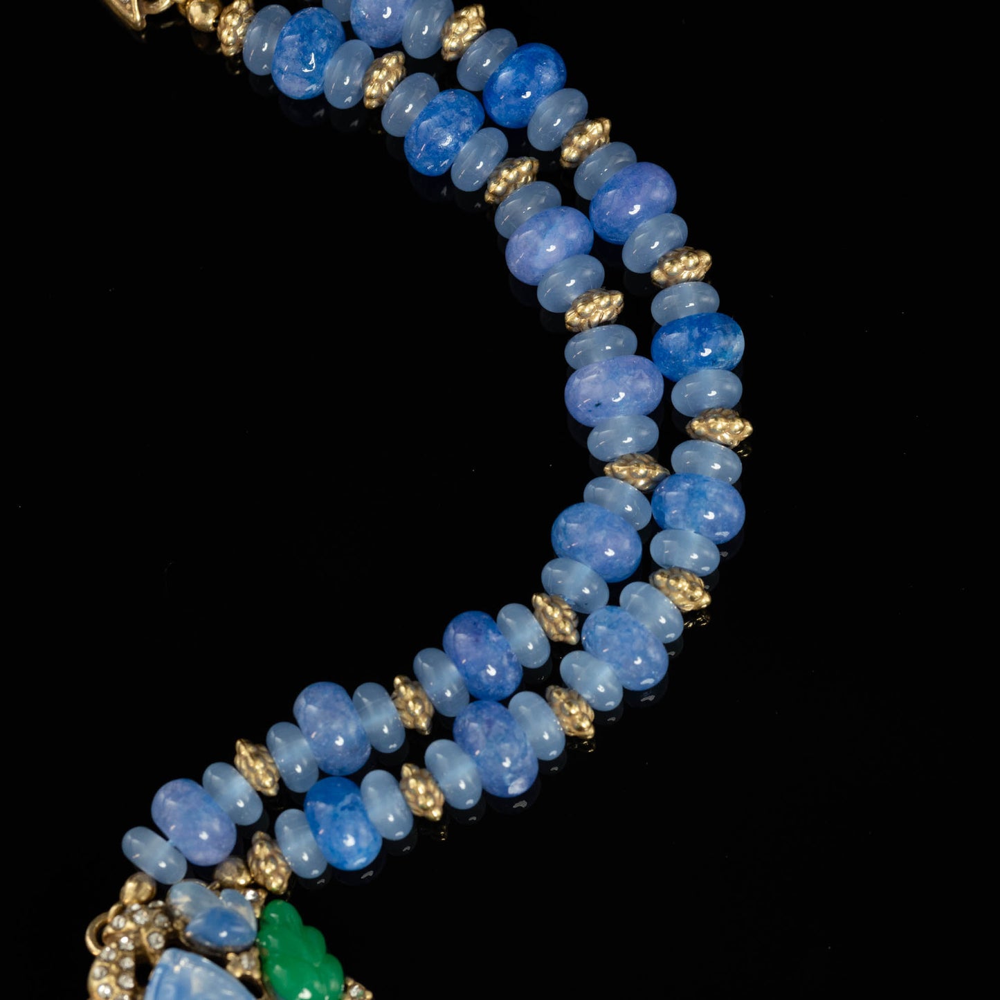 Vintage Glass Heart Chic Handcrafted Necklace for Women