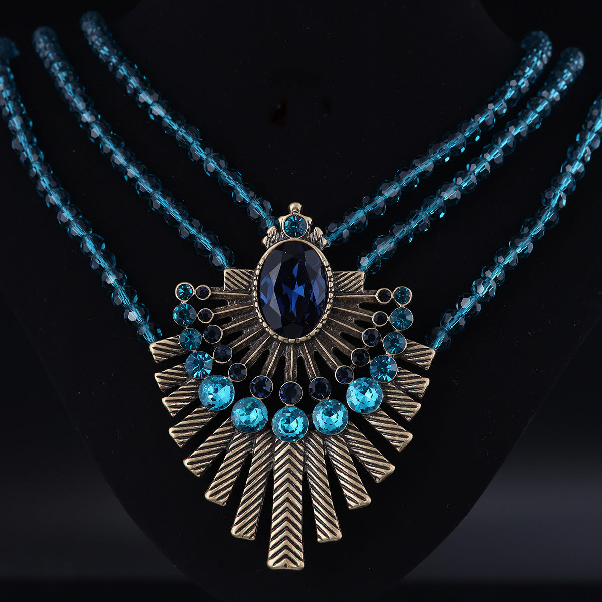 Vintage Glass Refined Handcrafted Necklace Timeless Style