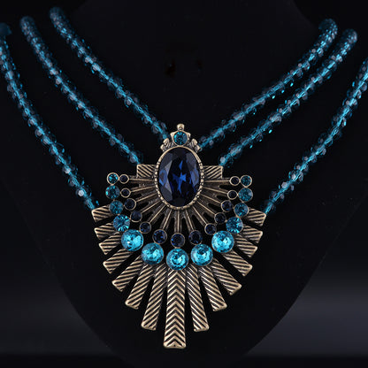 Vintage Glass Refined Handcrafted Necklace Timeless Style
