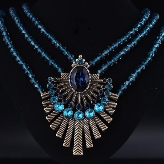 Vintage Glass Refined Handcrafted Necklace Timeless Style
