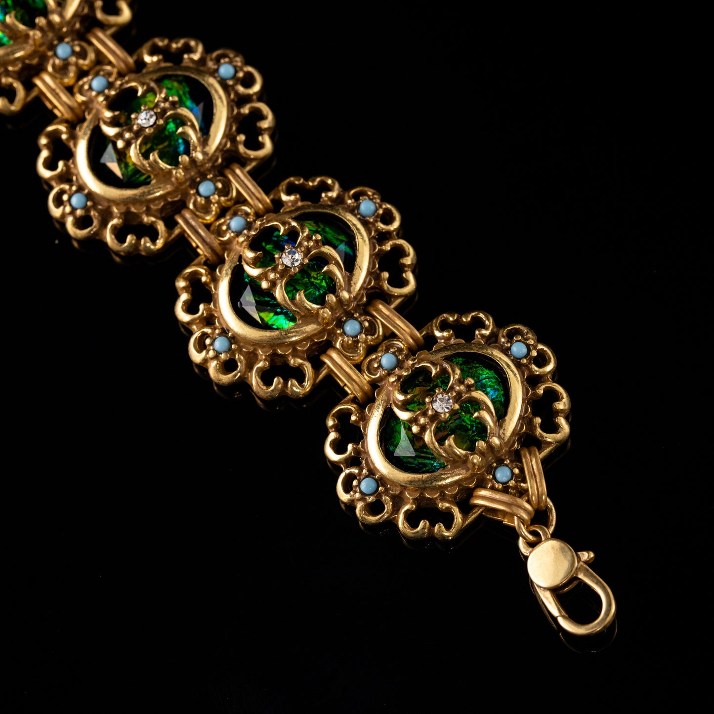 Vintage Floral Artisan Handcrafted Bracelet for Women