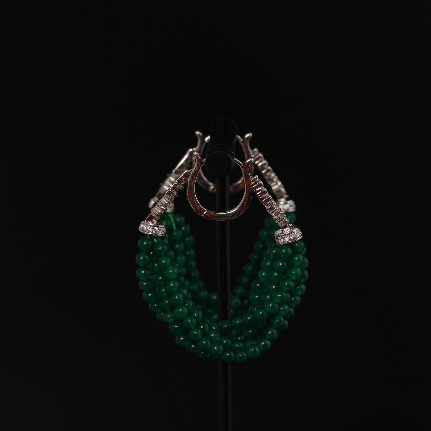 Vintage Jade Refined Classic Earrings Handcrafted Design