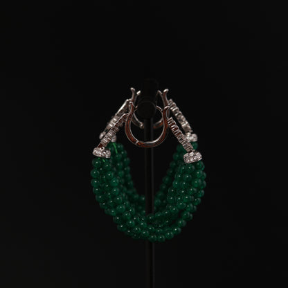 Vintage Jade Refined Classic Earrings Handcrafted Design