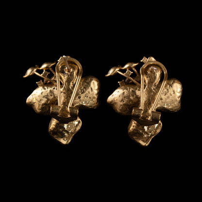 Vintage Artisan Handcrafted Timeless Earrings Handcrafted Design