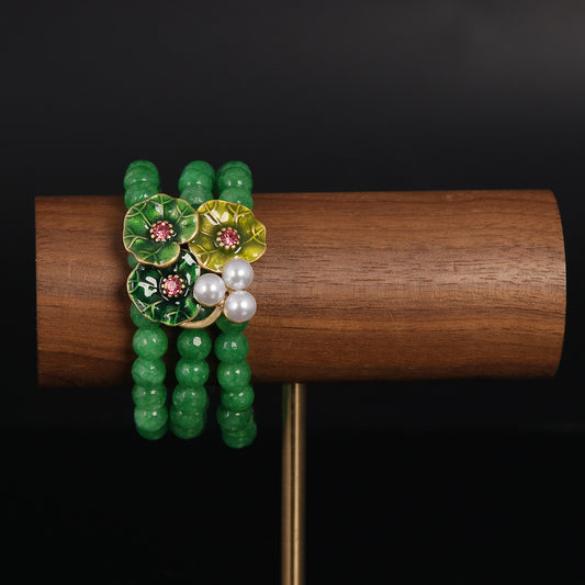 Vintage Leaf Artisan Baroque Bracelet Timeless Style