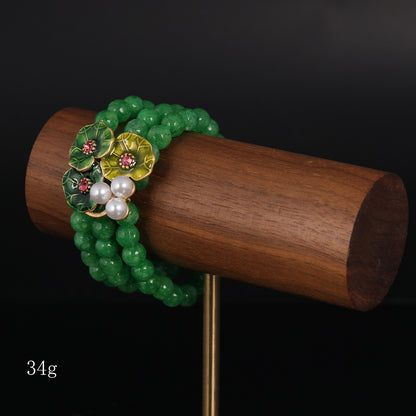 Vintage Leaf Artisan Baroque Bracelet Timeless Style