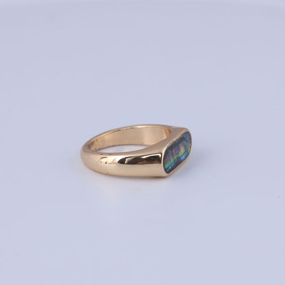 Vintage Shell Geometric Timeless Open Ring Handcrafted Design