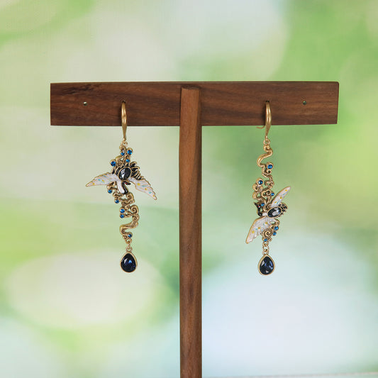 Vintage Enamel Classic Timeless Earrings for Women