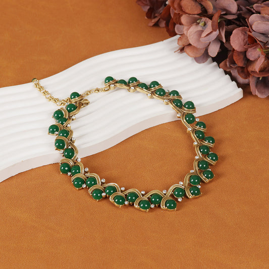 Vintage Agate Timeless Handcrafted Necklace Gift Jewelry
