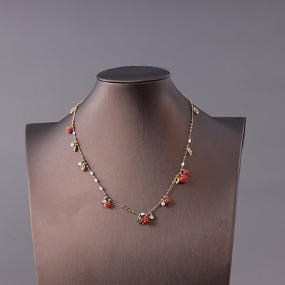 Vintage Floral Chic Luxury Necklace Gift Jewelry