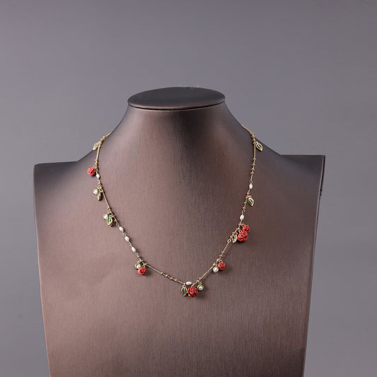 Vintage Floral Chic Luxury Necklace Gift Jewelry