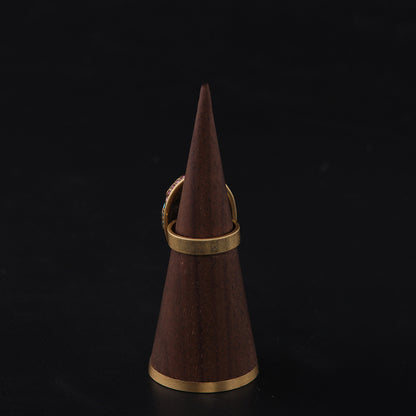 Vintage Geometric Artisan Refined Open Ring
