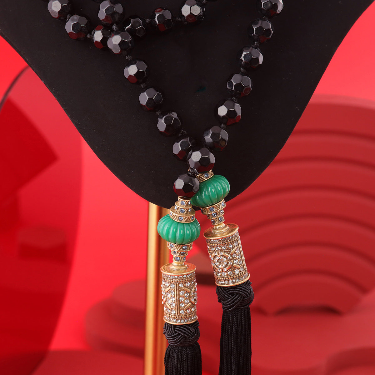 Vintage Geometric Statement Artisan Necklace for Women