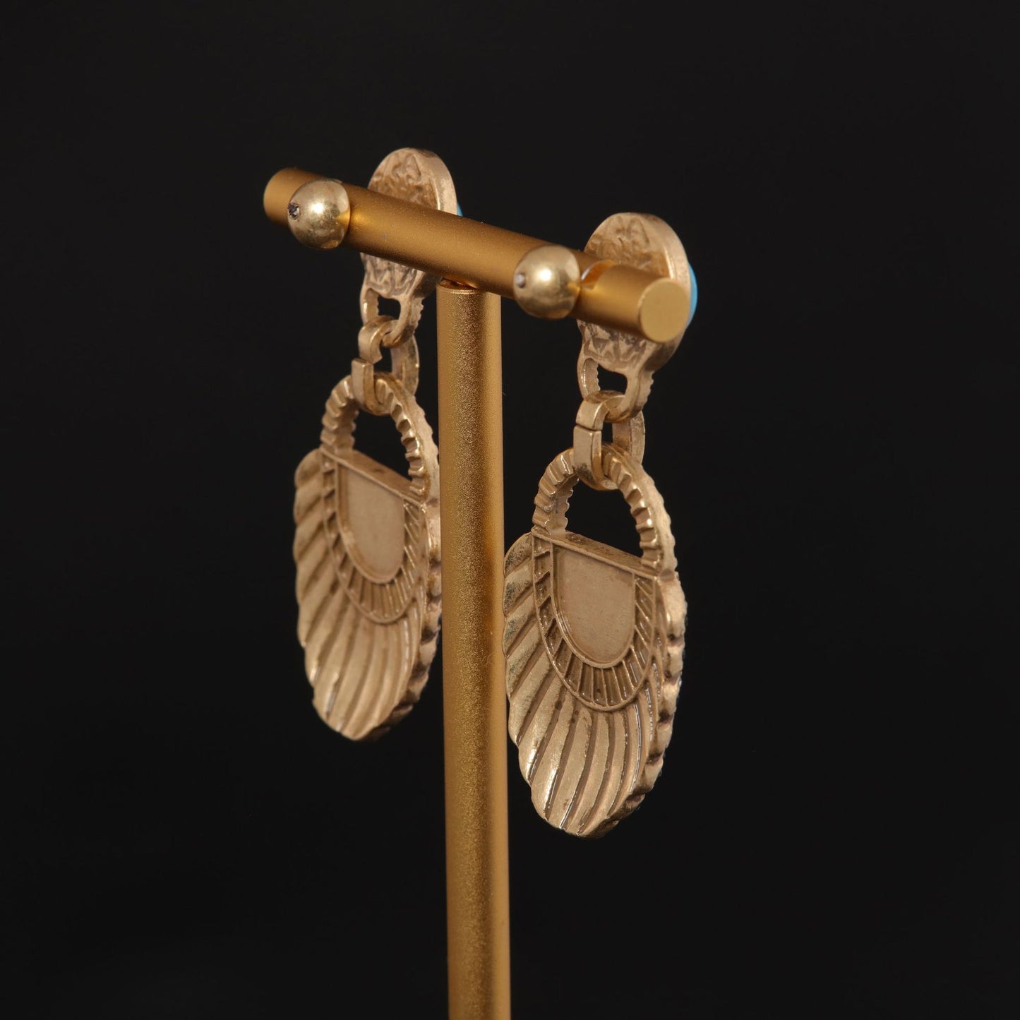Vintage Natural Stone Geometric Artisan Handcrafted Earrings for Women