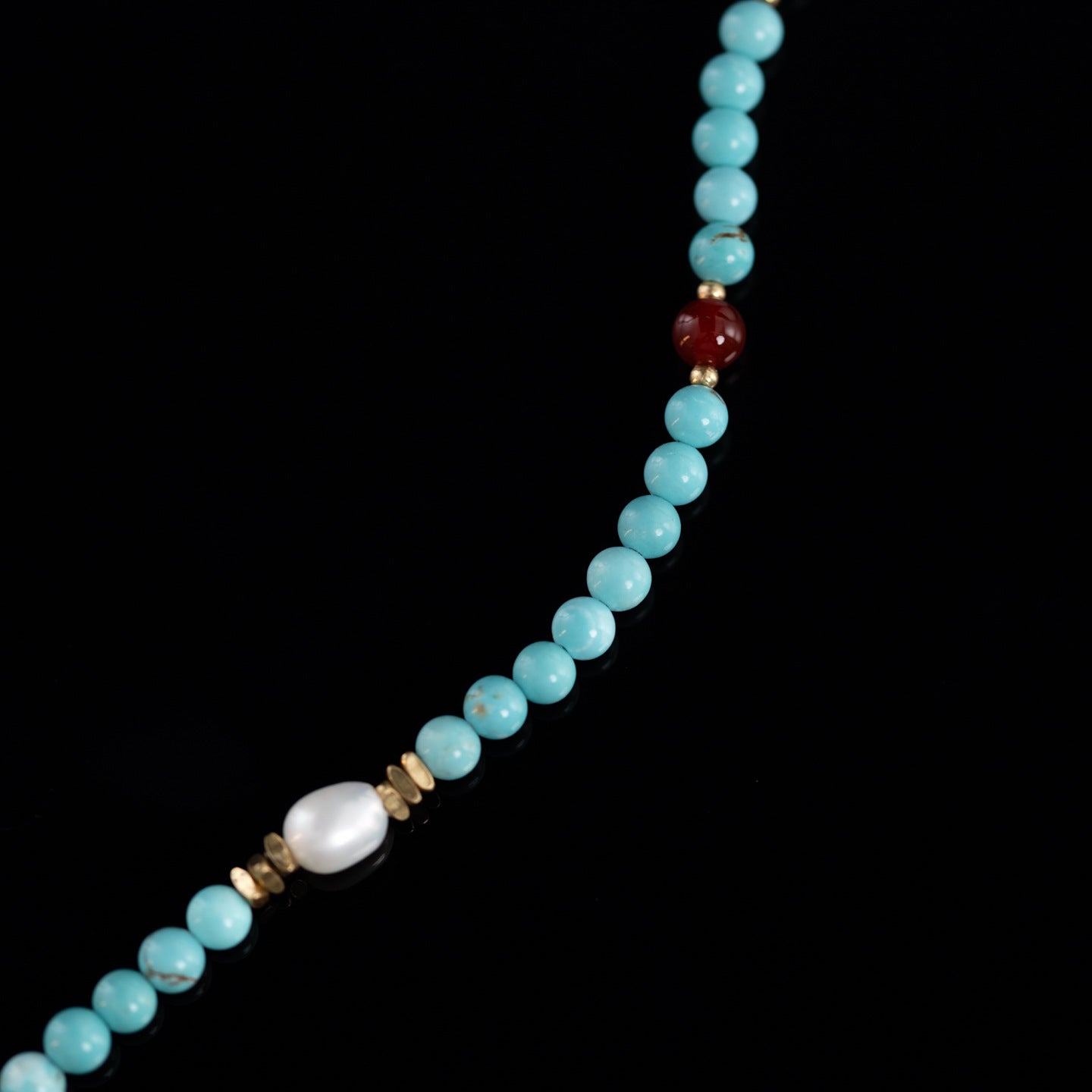 Vintage Natural Stone Geometric Luxury Necklace Handcrafted Design