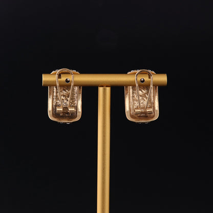 Vintage Geometric Timeless Handcrafted Earrings Handcrafted Design