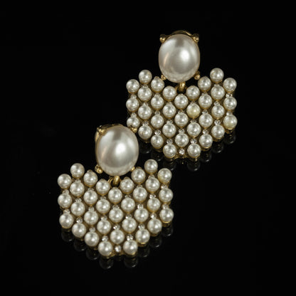 Vintage Pearl Timeless Handcrafted Earrings Timeless Style