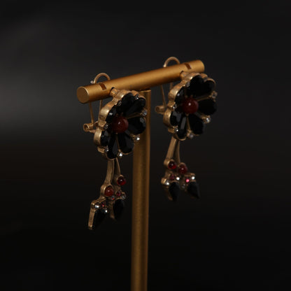 Vintage Floral Chic Handcrafted Earrings Timeless Style