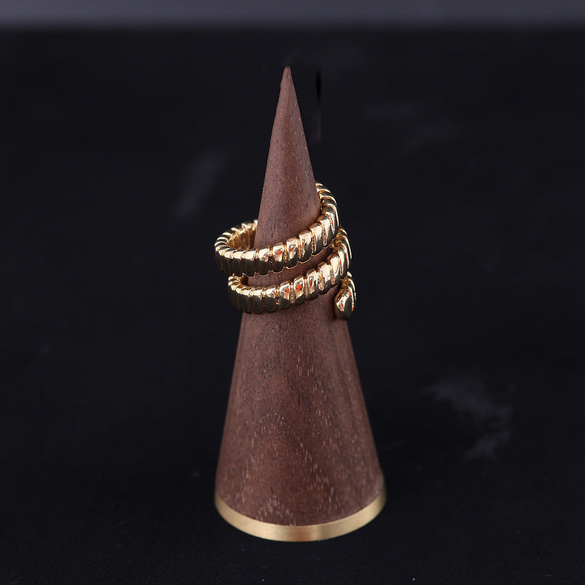 Vintage Cubic Zirconia Geometric Classic Open Ring