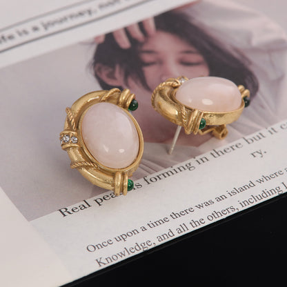 Vintage Agate Luxury Handcrafted Earrings Gift Jewelry