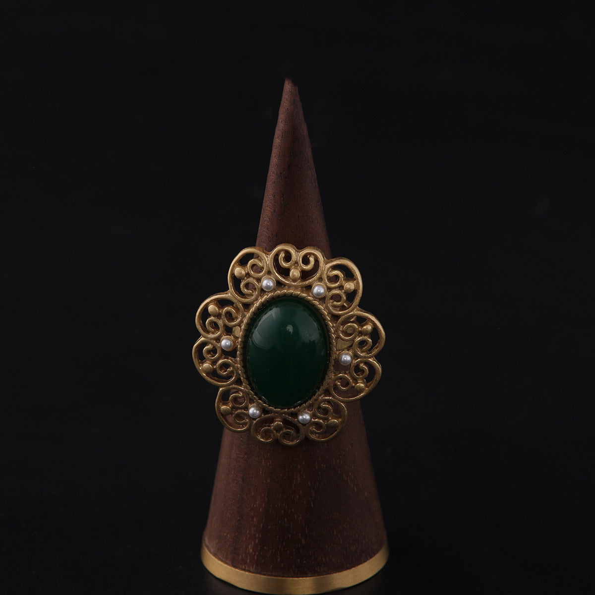 Vintage Geometric Artisan Minimalist Open Ring