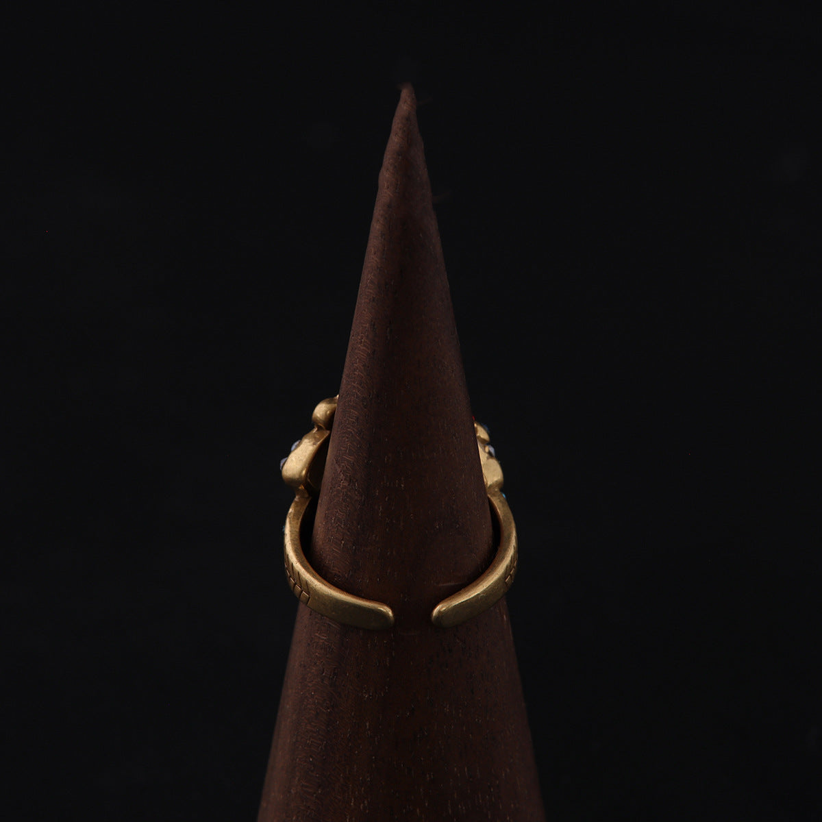 Vintage Floral Statement Baroque Open Ring Timeless Style