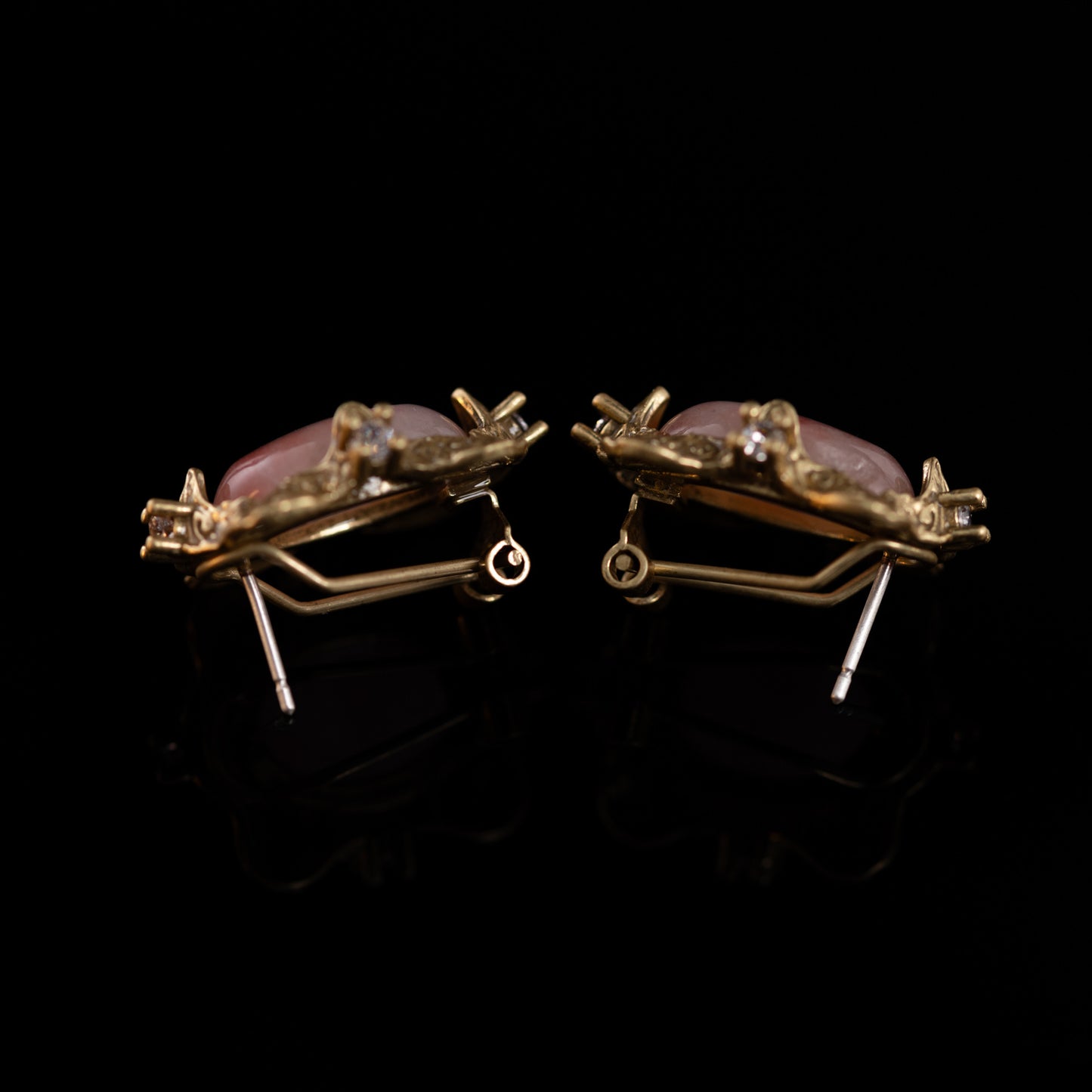 Vintage Natural Stone Timeless Handcrafted Earrings Handcrafted Design