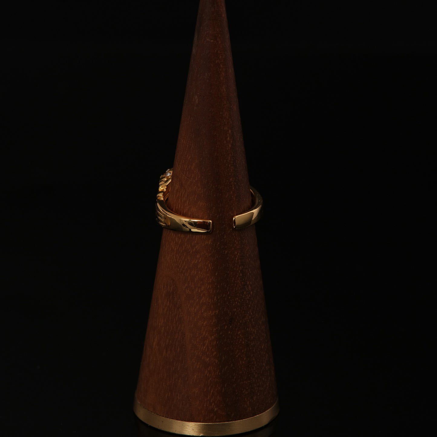 Vintage Geometric Artisan Handcrafted Open Ring