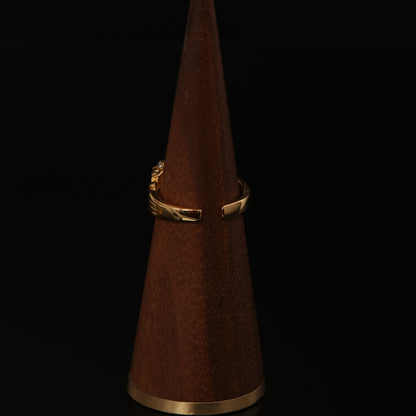 Vintage Geometric Artisan Handcrafted Open Ring