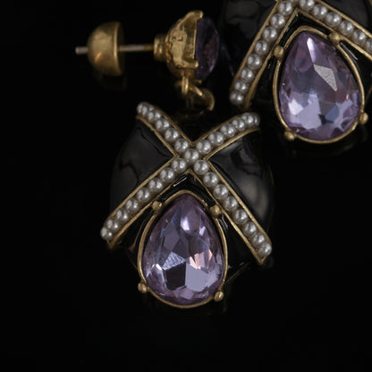 Vintage Crystal Chic Handcrafted Earrings for Women