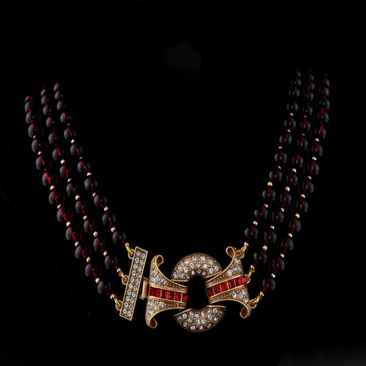 Vintage Geometric Luxury Handcrafted Necklace for Women