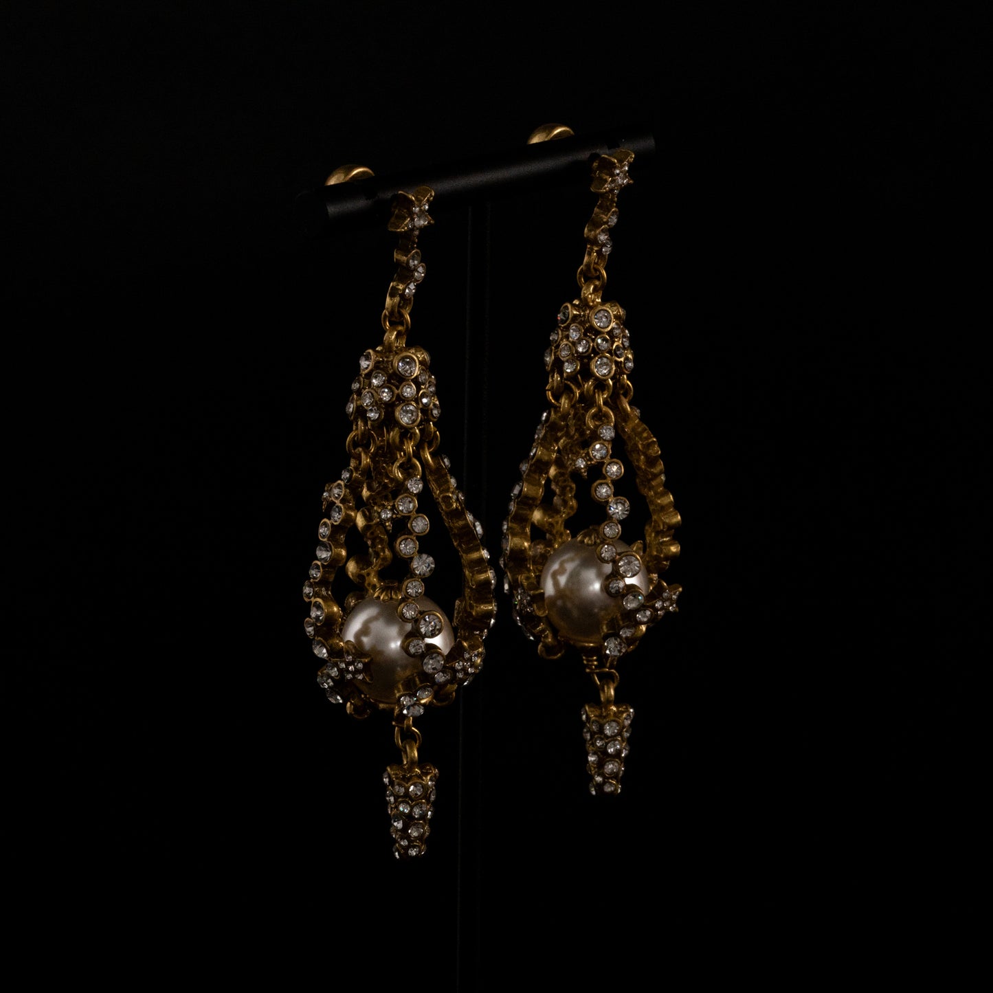 Vintage Pearl Statement Elegant Earrings Timeless Style