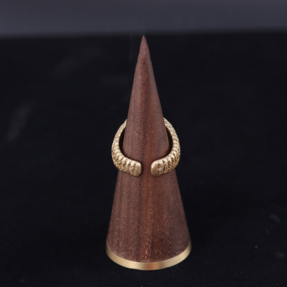 Vintage Geometric Statement Classic Open Ring Timeless Style
