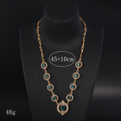 Vintage Cubic Zirconia Statement Necklace for Women