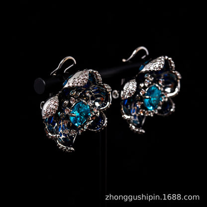 Vintage Floral Artisan Handcrafted Earrings for Ladies