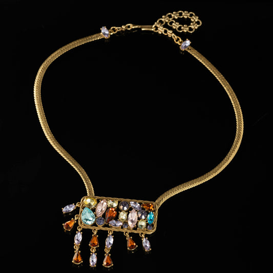 Vintage Cubic Zirconia Elegant Necklace Timeless Style