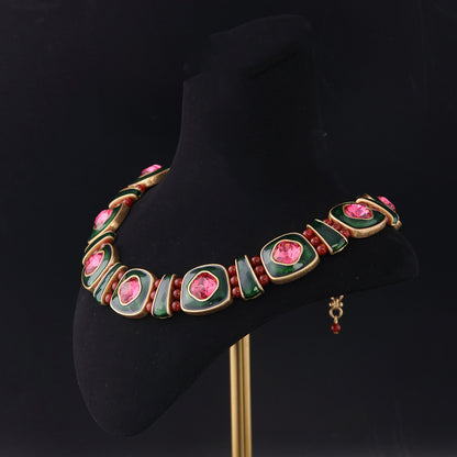 Vintage Geometric Timeless Chic Necklace Handcrafted Design