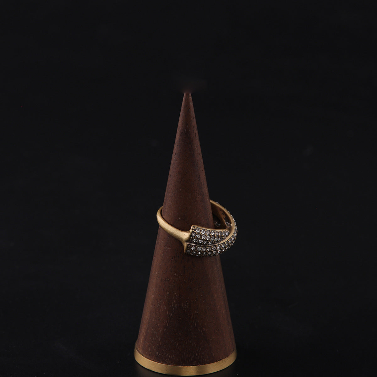 Vintage Geometric Luxury Retro Open Ring Handcrafted Design