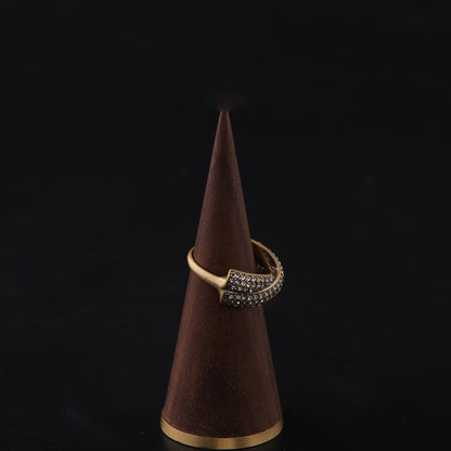 Vintage Geometric Luxury Retro Open Ring Handcrafted Design