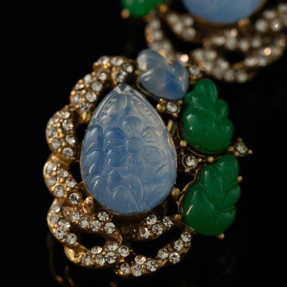 Vintage Heart Refined Elegant Earrings Handcrafted Design