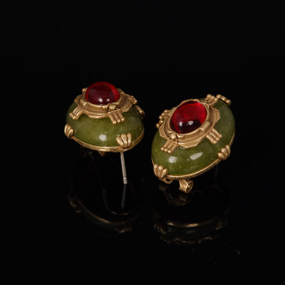 Vintage Cubic Zirconia Artisan Handcrafted Earrings for Women
