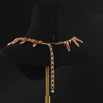 Vintage Enamel Timeless Handcrafted Necklace for Ladies