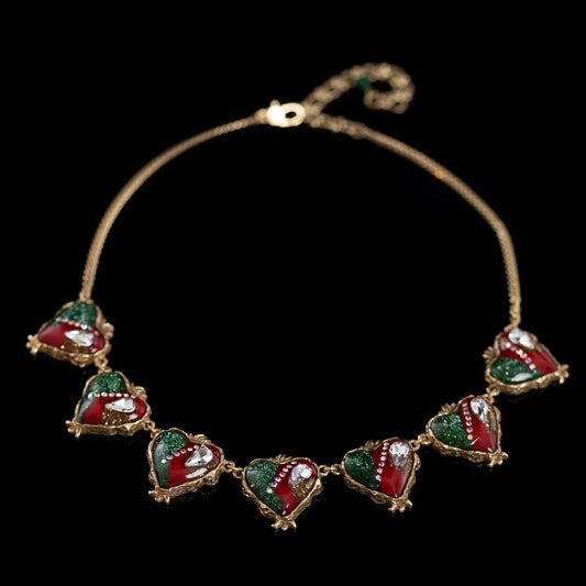 Vintage Heart Elegant Statement Necklace for Ladies