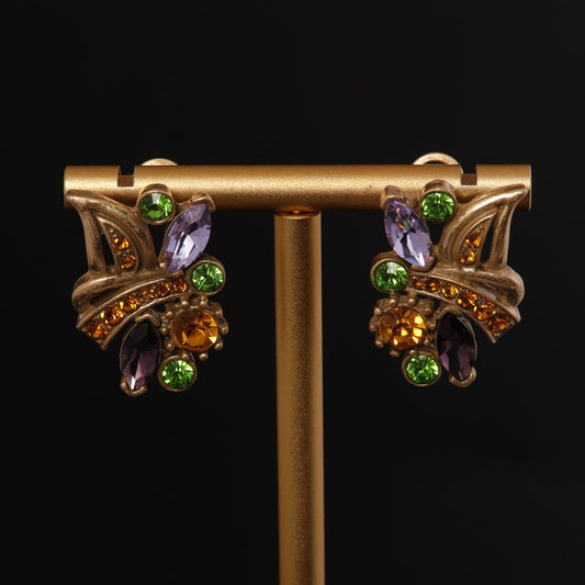 Vintage Leaf Timeless Statement Earrings for Women