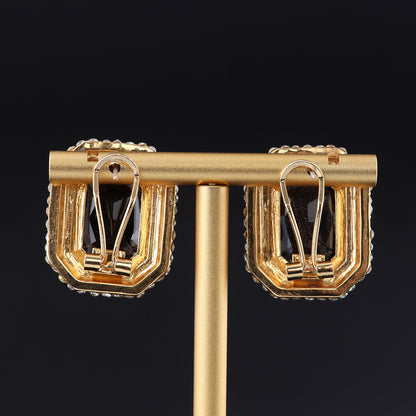 Vintage Geometric Elegant Handcrafted Earrings Timeless Style